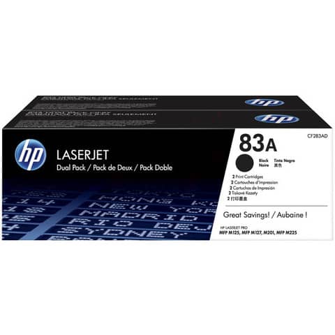 Hp - Confezione 2 Toner originale - 83A …