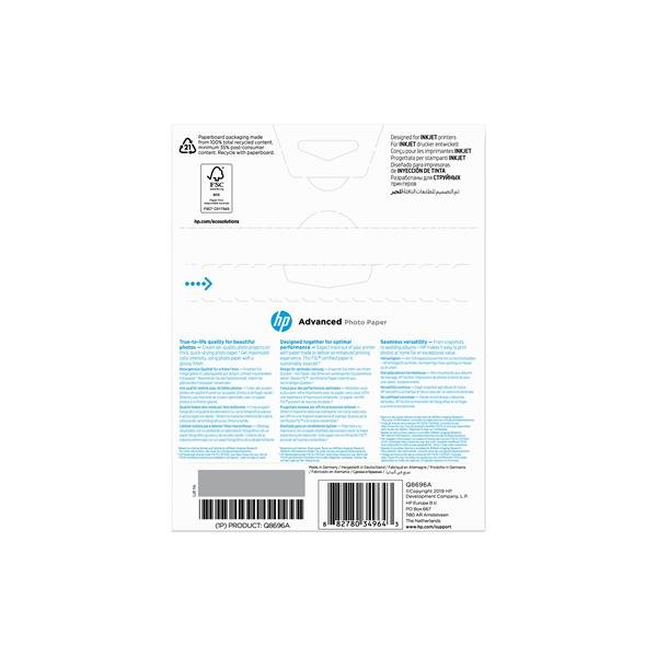 Hp - Confezione da 25 Fogli Carta originale …
