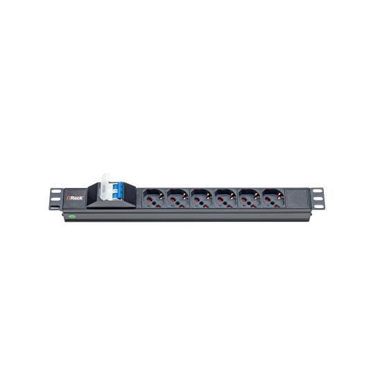 ITRACK PDU 1U 6 PRESE UNIV. CON INT.MAGN.