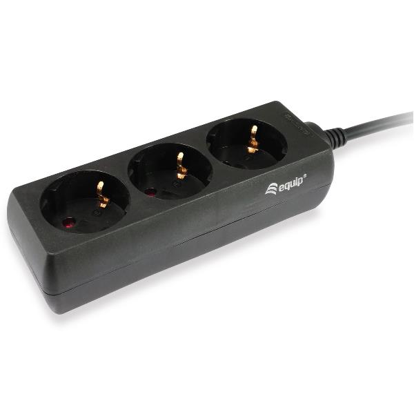 EQUIP POWER STRIP IEC CONNECTOR WITH 3 X