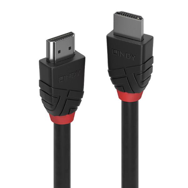 LINDY 1M 8K60HZ HDMI CABLE, BLACK LINE