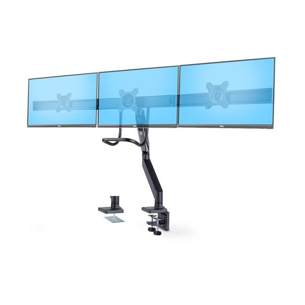 StarTech.com Crossbar Triple Monitor Desk Mount, VESA 75x75/100x100 …