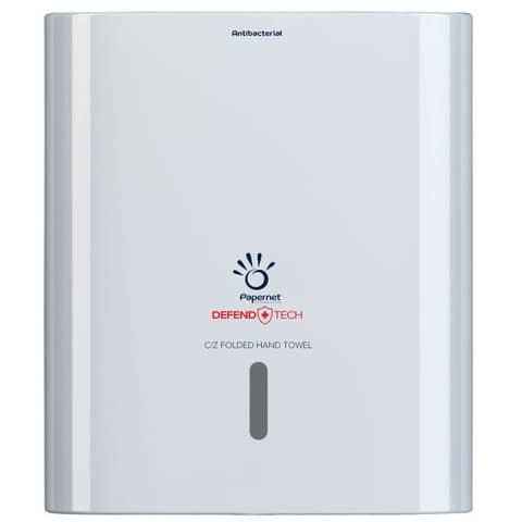 PAPERNET DISPENSER ANTIBATTERICO PER ASCIUGAMANO PIEGATO A C/Z …
