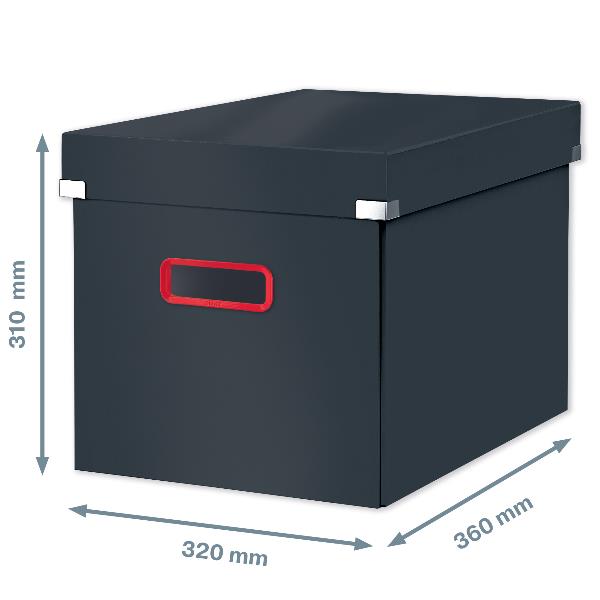 LEITZ COSY CLICK STORE CUBE L GRIGIO