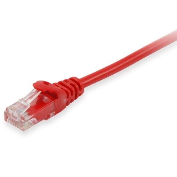 EQUIP CAT.6A U/UTP PATCH CABLE 0.5M RED