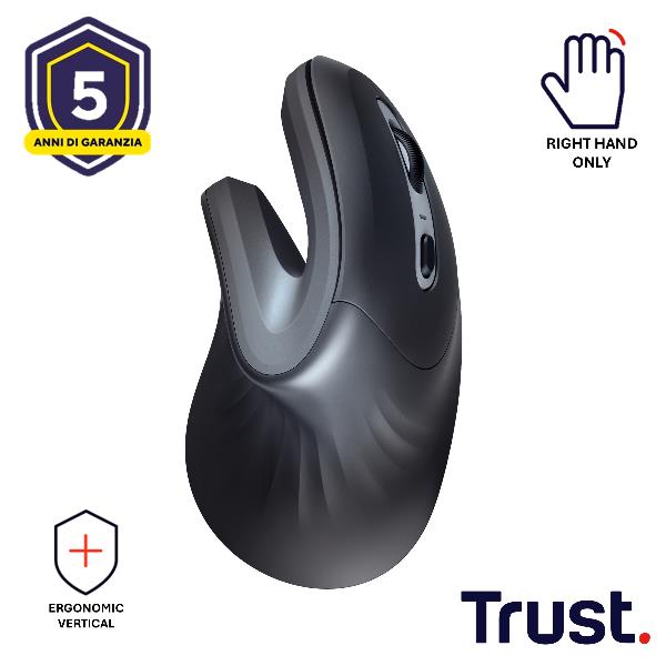 Mouse wireless ergonomico verticale Verro - Trust