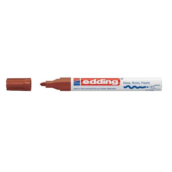 EDDING 750 MARCATORE PERMANENTE A VERNICE MARRONE PUNTA …