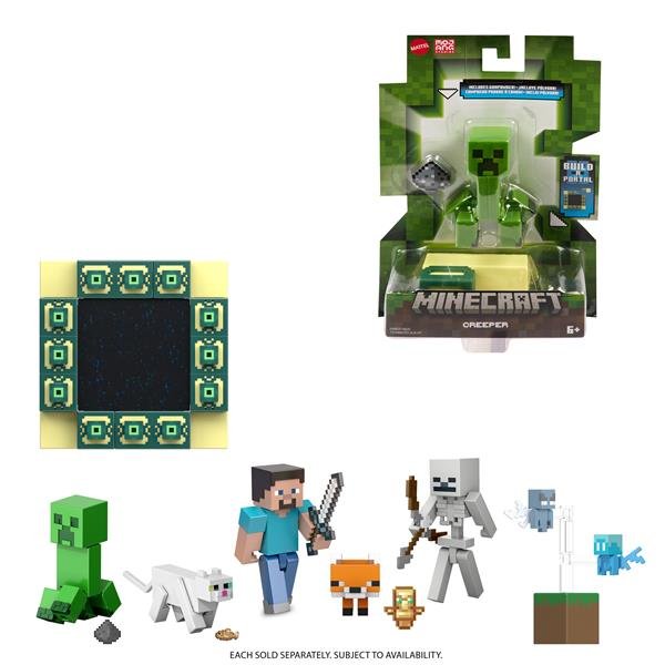 MATTEL MINECRAFT PERSONAGGI DA CIRCA 8 CM SNODATI …