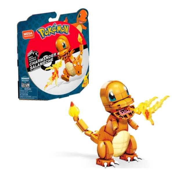 MATTEL MEGA POKÉMON CHARMANDER PERSONAGGIO DA ASSEMBLARE ALTO …