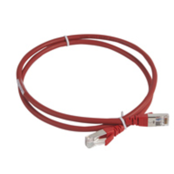 LEGRAND PATCH S/FTP CAT.6A LSHF ROSSO 1M