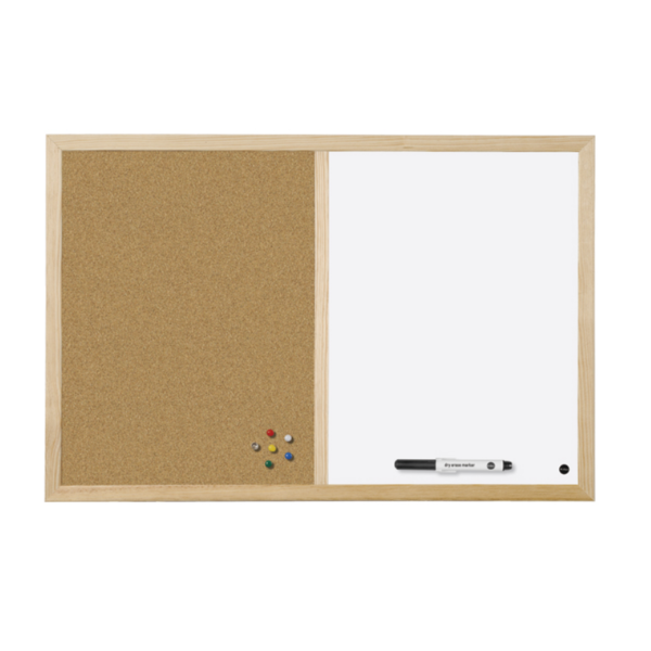Bi-Office Budget Wood - Pannello combinato - montabile …