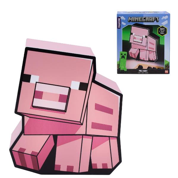 PALADONE BOX LIGHT LAMPADA DA TAVOLO MINECRAFT PIG …