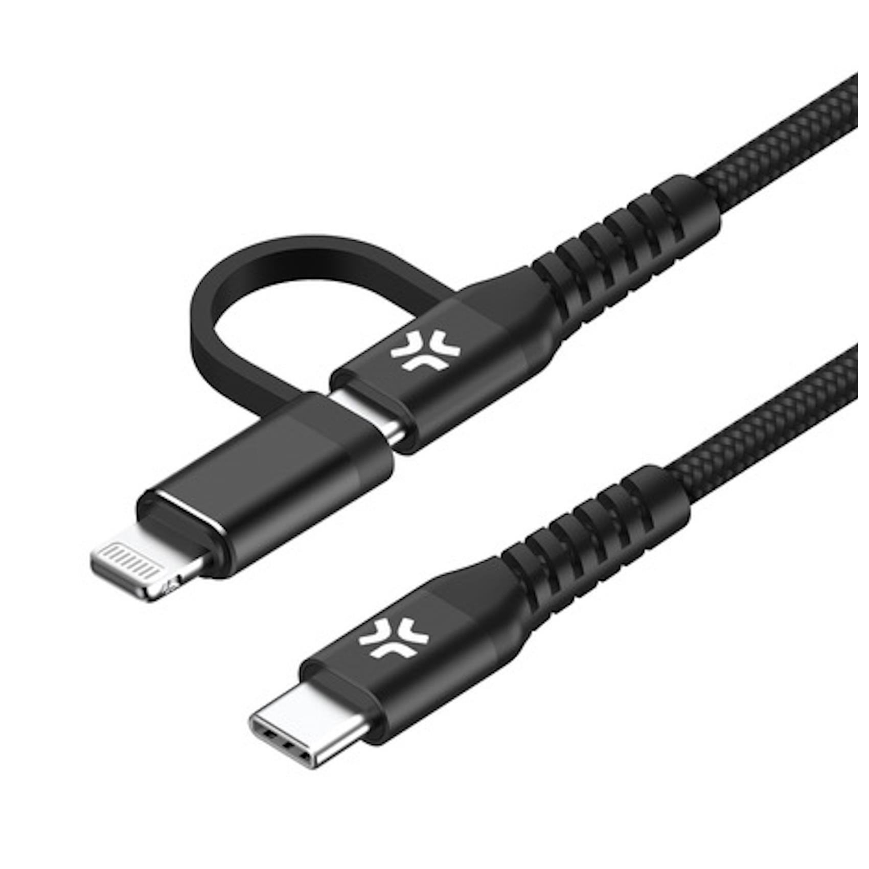 =>>C TO C+LIGHT CABLE 2MT BK