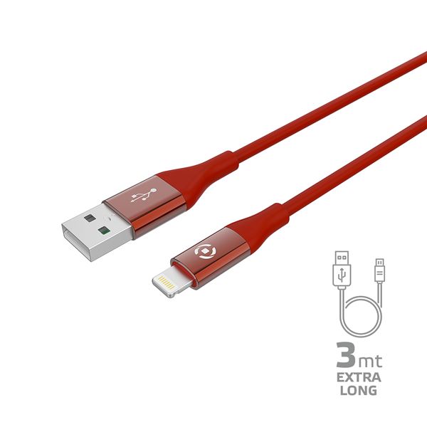 Celly USBLIGHTCOL3M - Cavo Lightning - USB maschio …