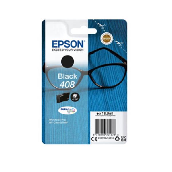 EPSON 408 ULTRA INK DURABRITE NERO
