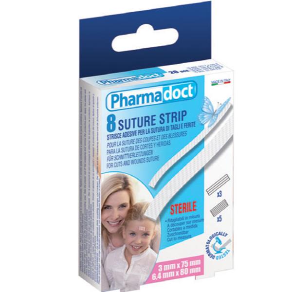 GIMA PHARMADOCT STRIP SUTURA STERILI MISURE ASSORTITE BIANCO …