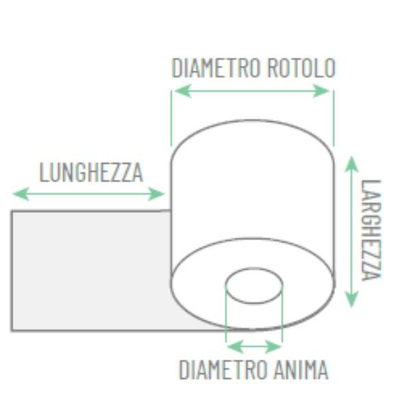 Rotolo per calcolatrice - 57 mm x 40 …