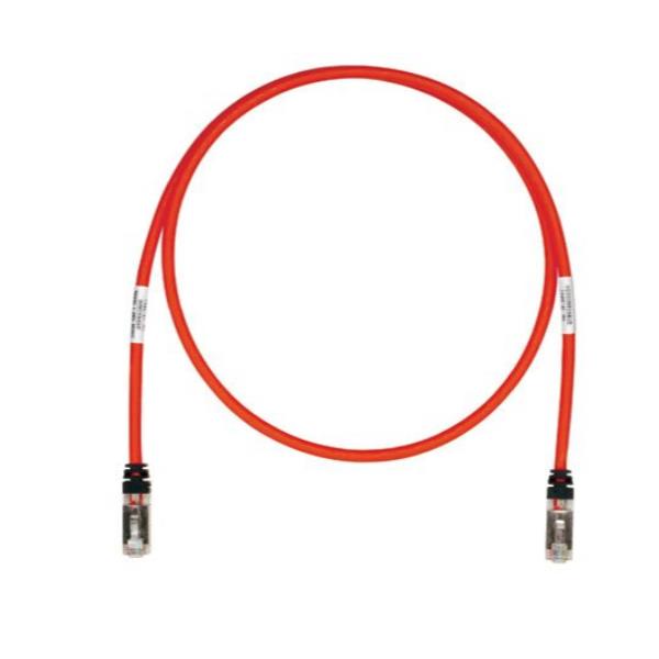 PANDUIT PATCH S/FTP CAT.6A LSHF ROSSO 10M
