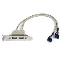 StarTech.com Adattatore piastra slot basso profilo 2 porte …