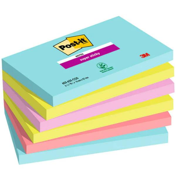 Blocco Post-it Super Sticky - 655-6SS-COS - 76 …