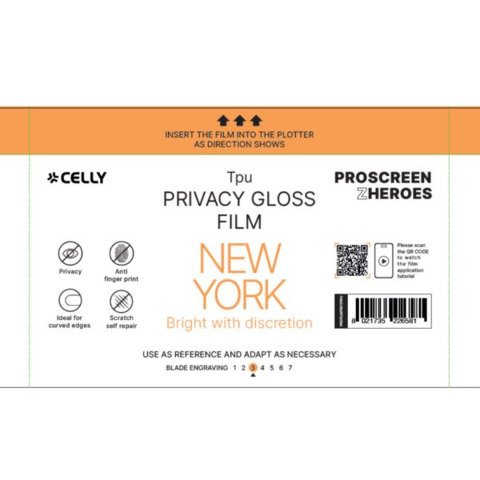 CELLY 5 PZ PROFILM PRIVACY NEW YORK