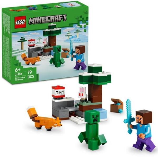 LEGO MINECRAFT AVVENTURA DI STEVE NELLA TAIGA CON …