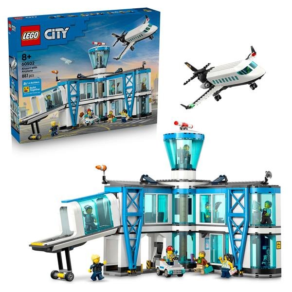 LEGO CITY AEROPORTO CON AEREO MODELLO IN MINIATURA …