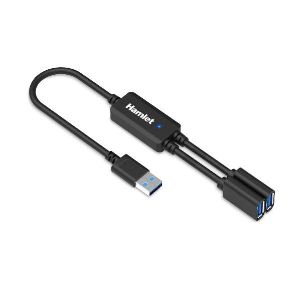 HAMLET HUB USB 3.0 CON 2 USCITE USB-A …