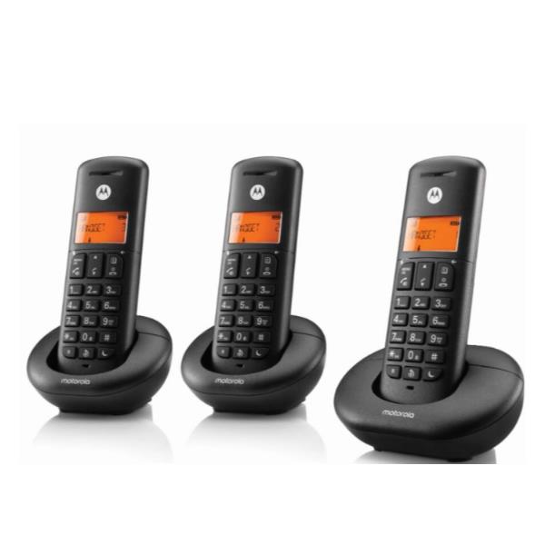 MOTOROLA E203 TELEFONO CORDLESS DECT TRIO CON 3 …
