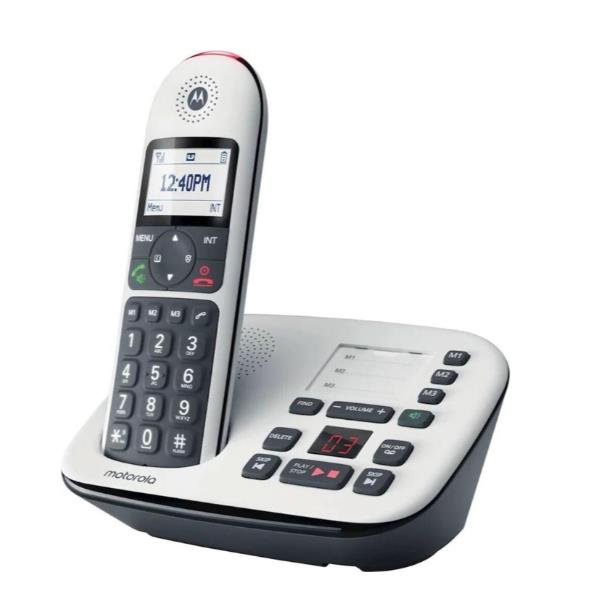 MOTOROLA CD5001 CORDLESS SENIOR CON SEGRETERIA TELEFONICA TASTI …