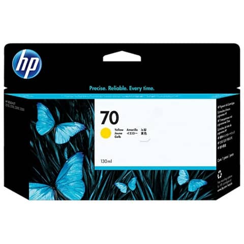 Hp - Cartuccia ink originale - 70 - Giallo - C9454A - 130ml
