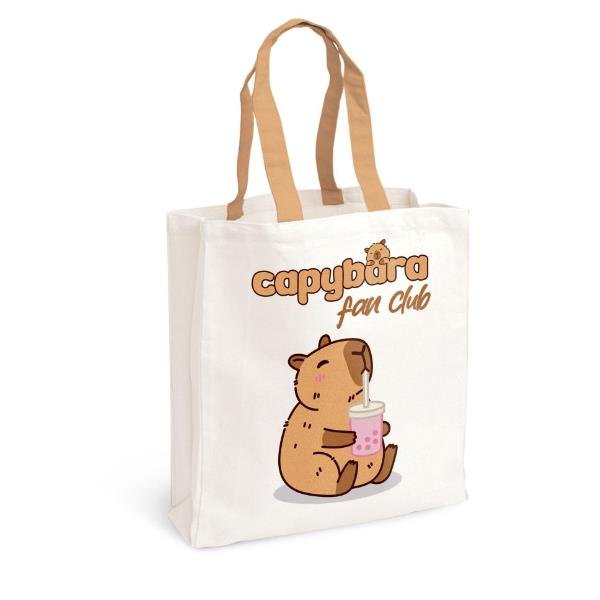 LEBEZ CAPIBARA SHOPPER TOTE BAG 34X40 CM IN …