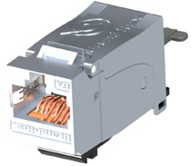 LEVITON PRESA CAT6PLUS RJ45S CAT.6 METAL