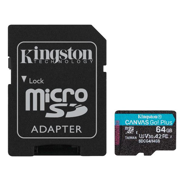 MEMORY CARD MICRO SD/TRANSFLASH 64GB KINGSTON CANVAS GO …