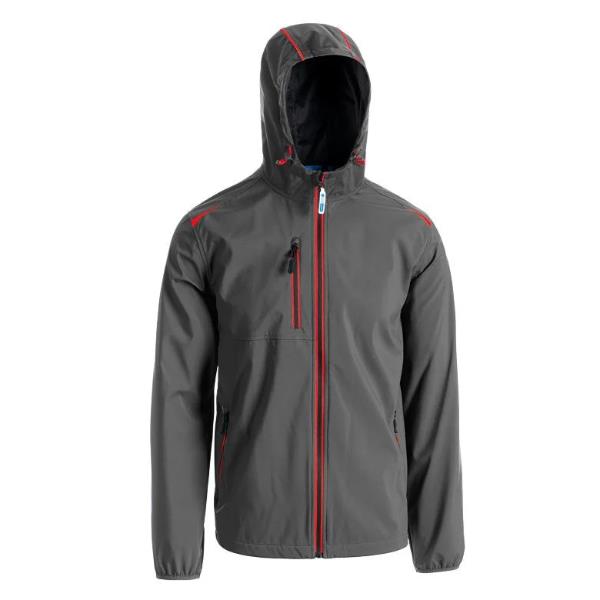 SOTTOZERO GIUBBINO WINDY GRIGIO SMOKE/ROSSO-M