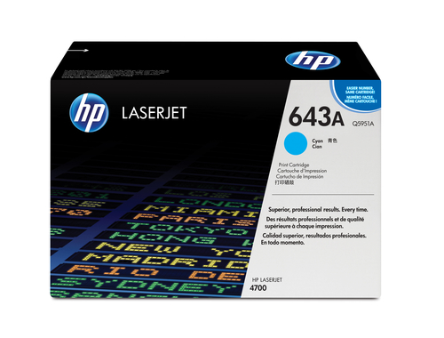 Hp - Toner originale - 643A - Ciano …