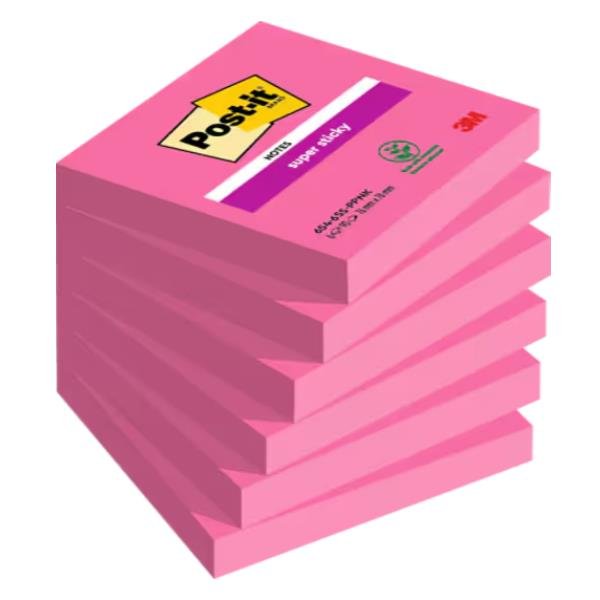 Cf. 6pz 90 foglietti Post-itÂ® Super Sticky 76x76mm …