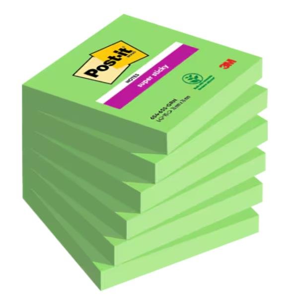 Cf. 6pz 90 foglietti Post-itÂ® Super Sticky 76x76mm …
