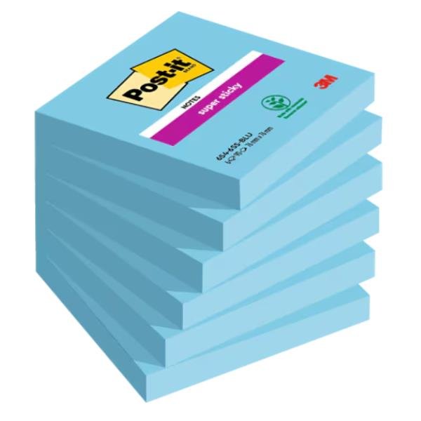 Cf. 6pz 90 foglietti Post-itÂ® Super Sticky 76x76mm …