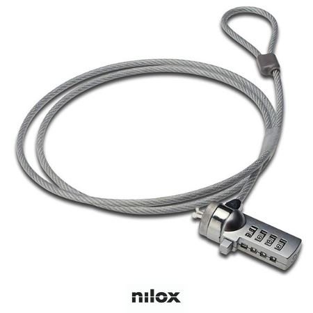 NILOX CAVO DI SICUREZZA IN ACCIAIO PER NOTEBOOK …