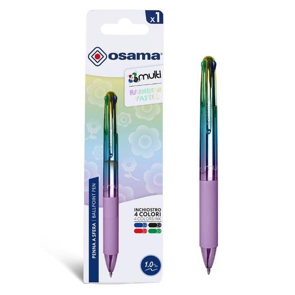 OSAMA 4MULTI NEON PENNA A SFERA A SCATTO …