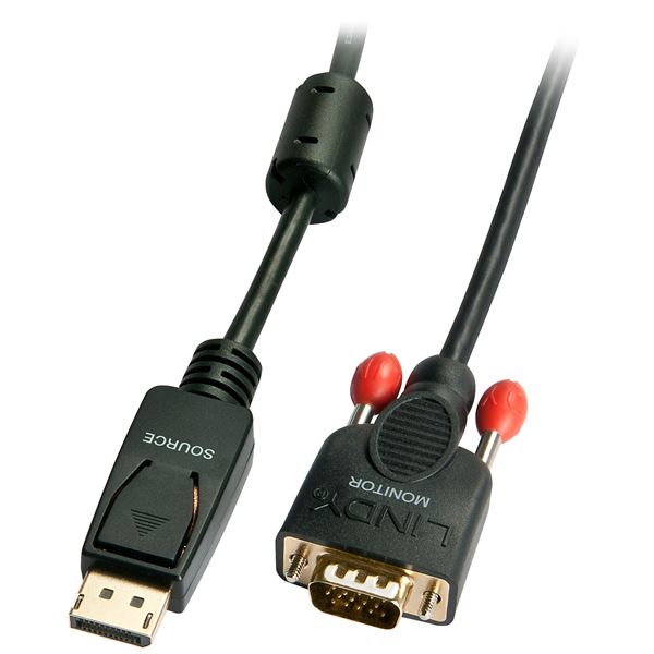 PARTI DI RICAMBIO LINDY 0.5M DISPLAYPORT TO VGA