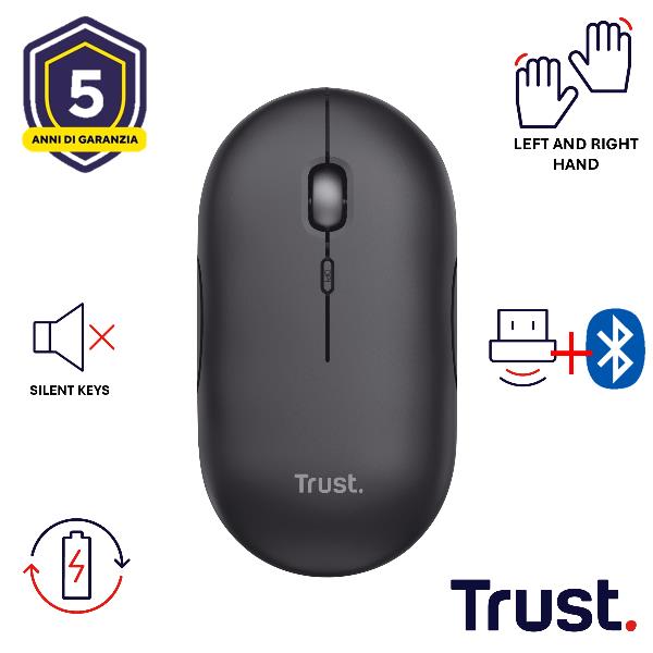 Mouse Puck - ultrasottile - wireless - ricaricabile …