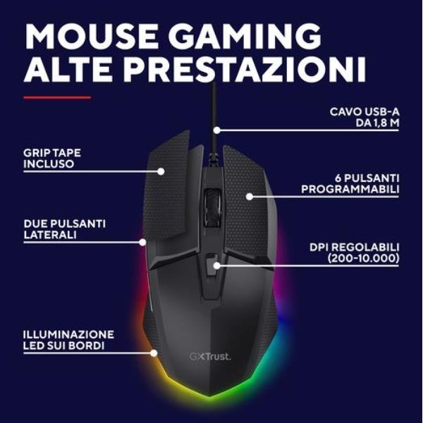 TRUST GXT121 FELOX+ GAMING MOUSE
