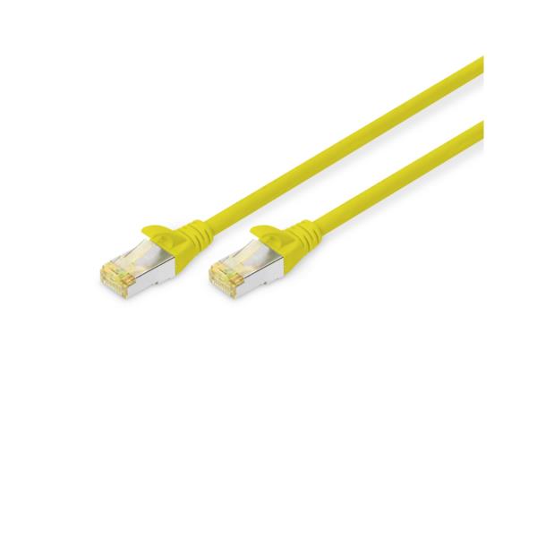 DIGITUS BY ASSMANN PATCH S/FTP CAT6A GIALLO 0.5M