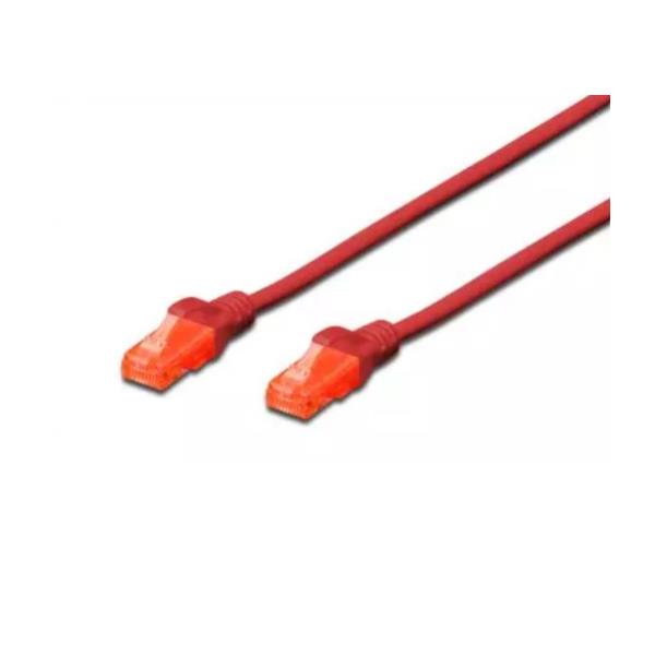DIGITUS BY ASSMANN PATCH U/UTP CAT.6 PVC ROSSO …