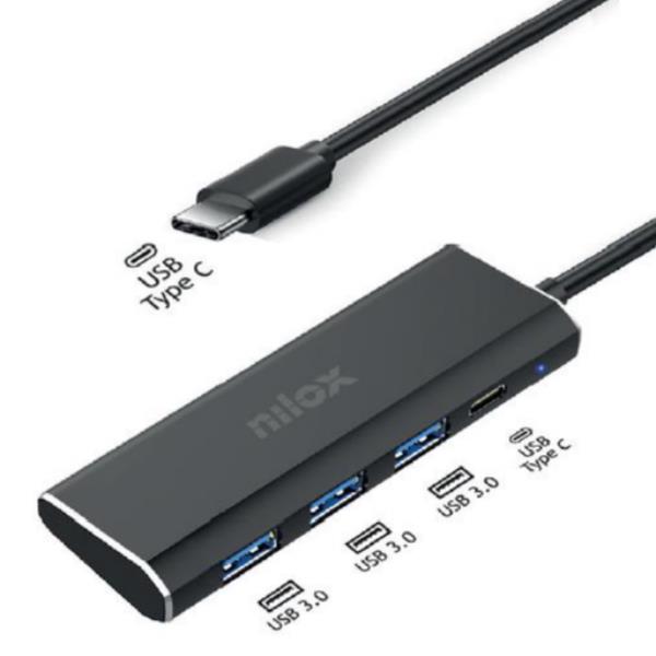 NILOX HUB USB C 3USB3.0 1USBC