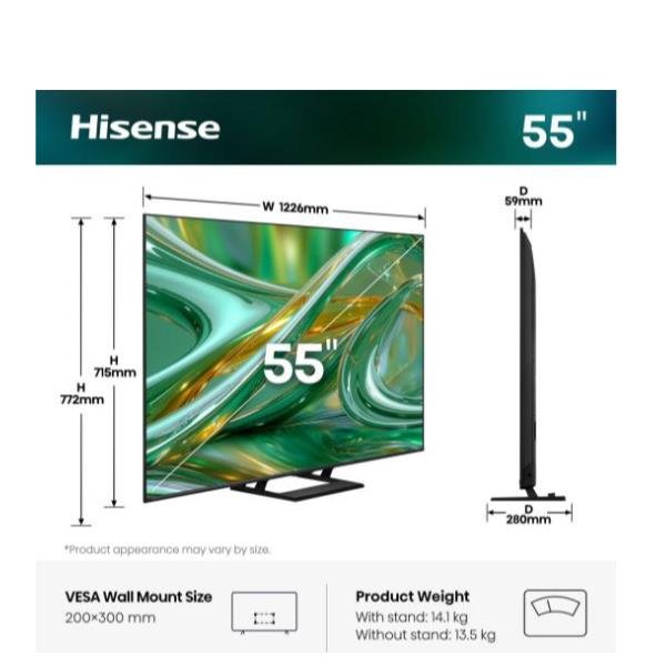 HISENSE 55 E89S MINI LED 4K UHD VIDAA …