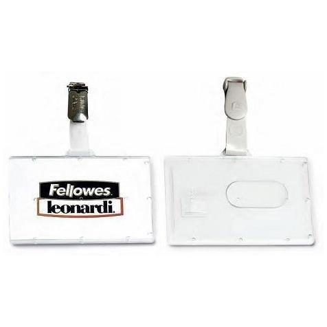 Portabadge rigido Pocket - clip in plastica - …