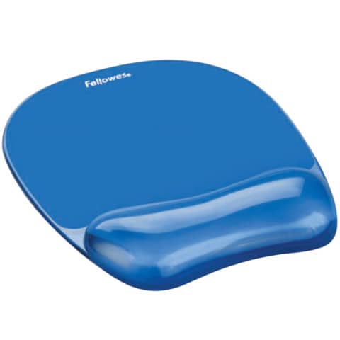 Mousepad con poggiapolsi in gel - blu trasparente …